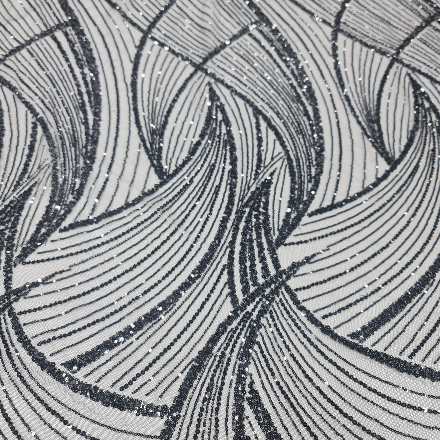 Sugar Metallic Tulle- Black