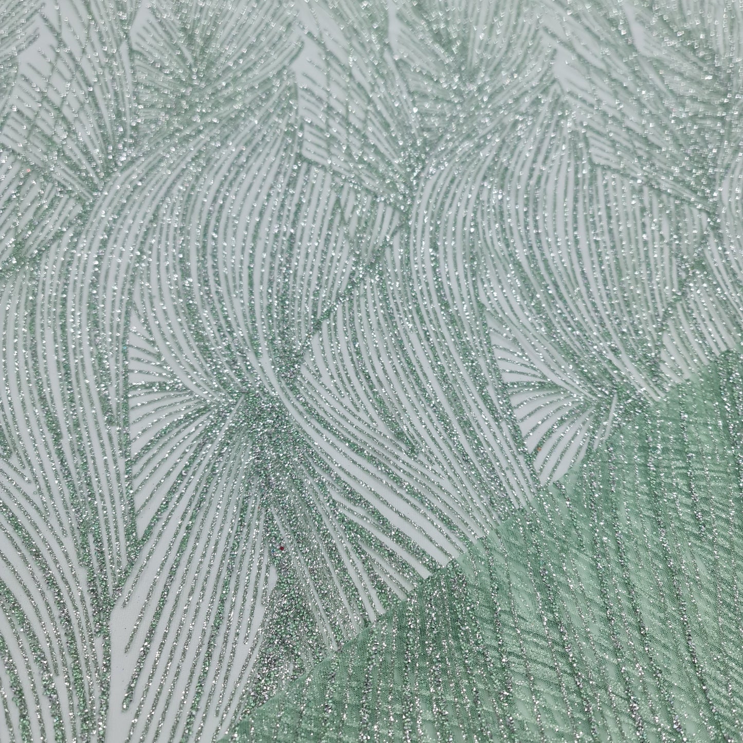 Sugar Metallic Tulle- Mint