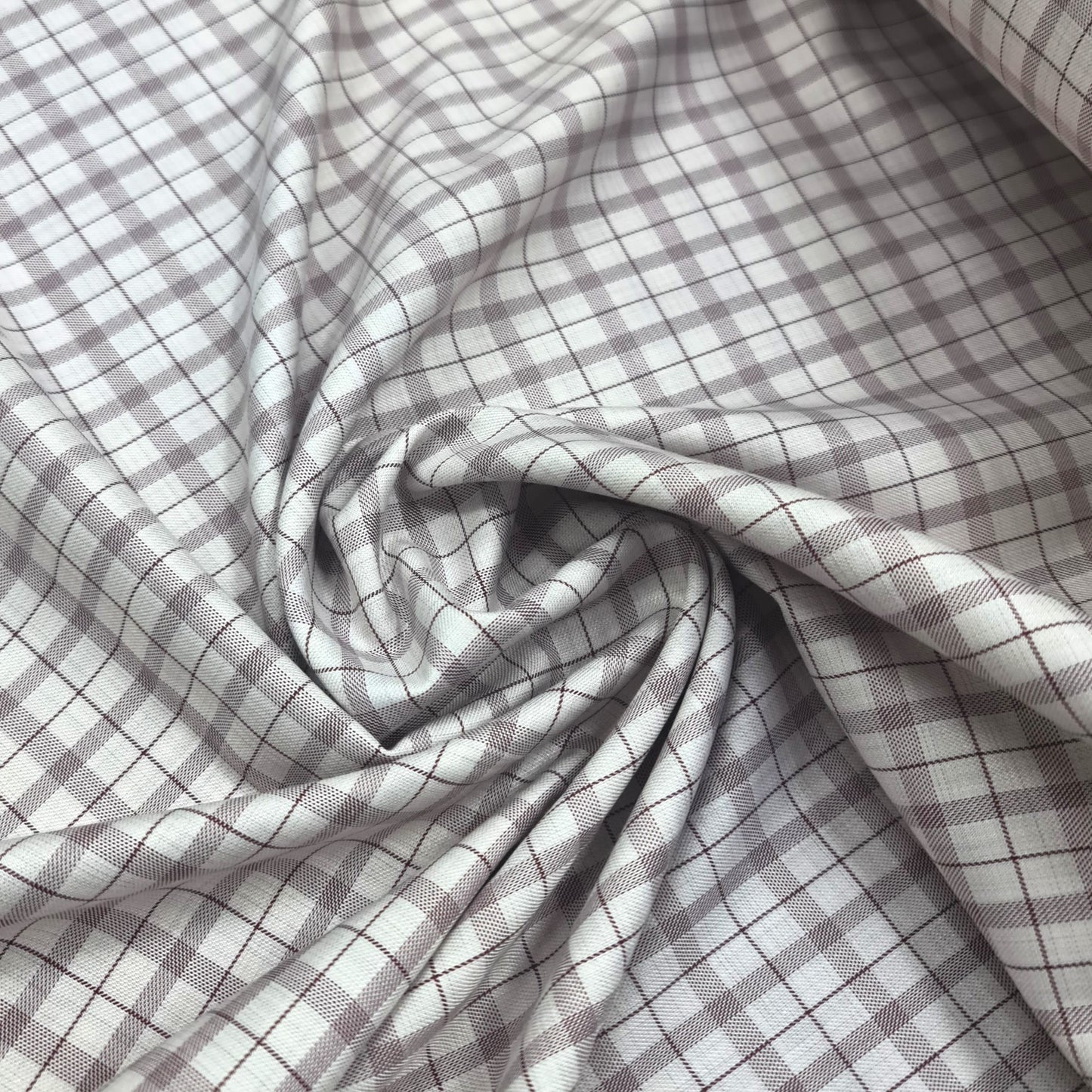 Checked Suiting Beige with Brown