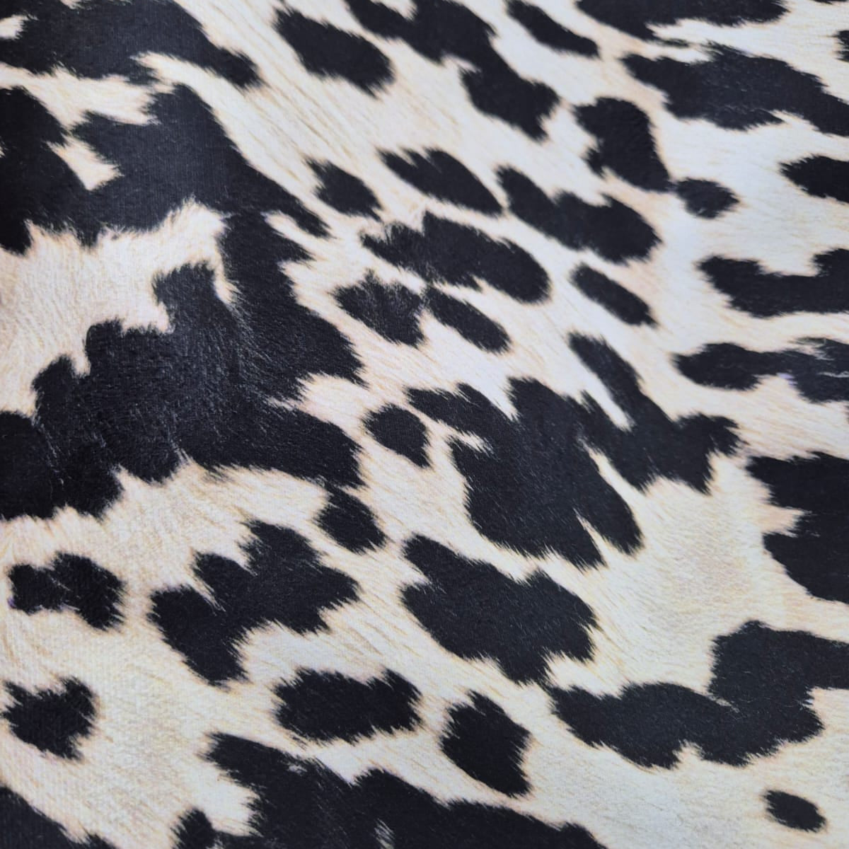 Velvet 3D Print Nguni- Black