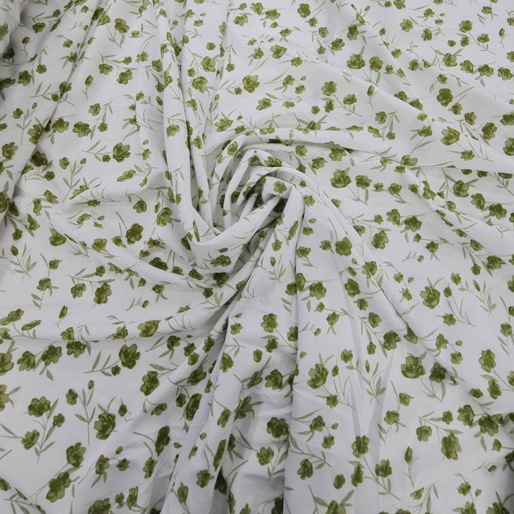 Viscose- Olive Flower
