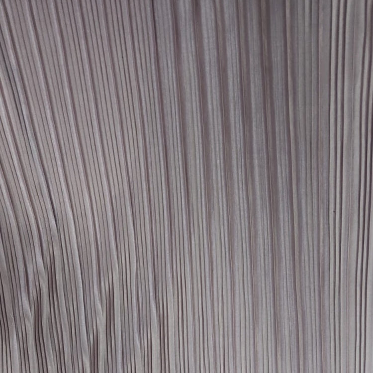 Pleated Plisse Satin- Nude