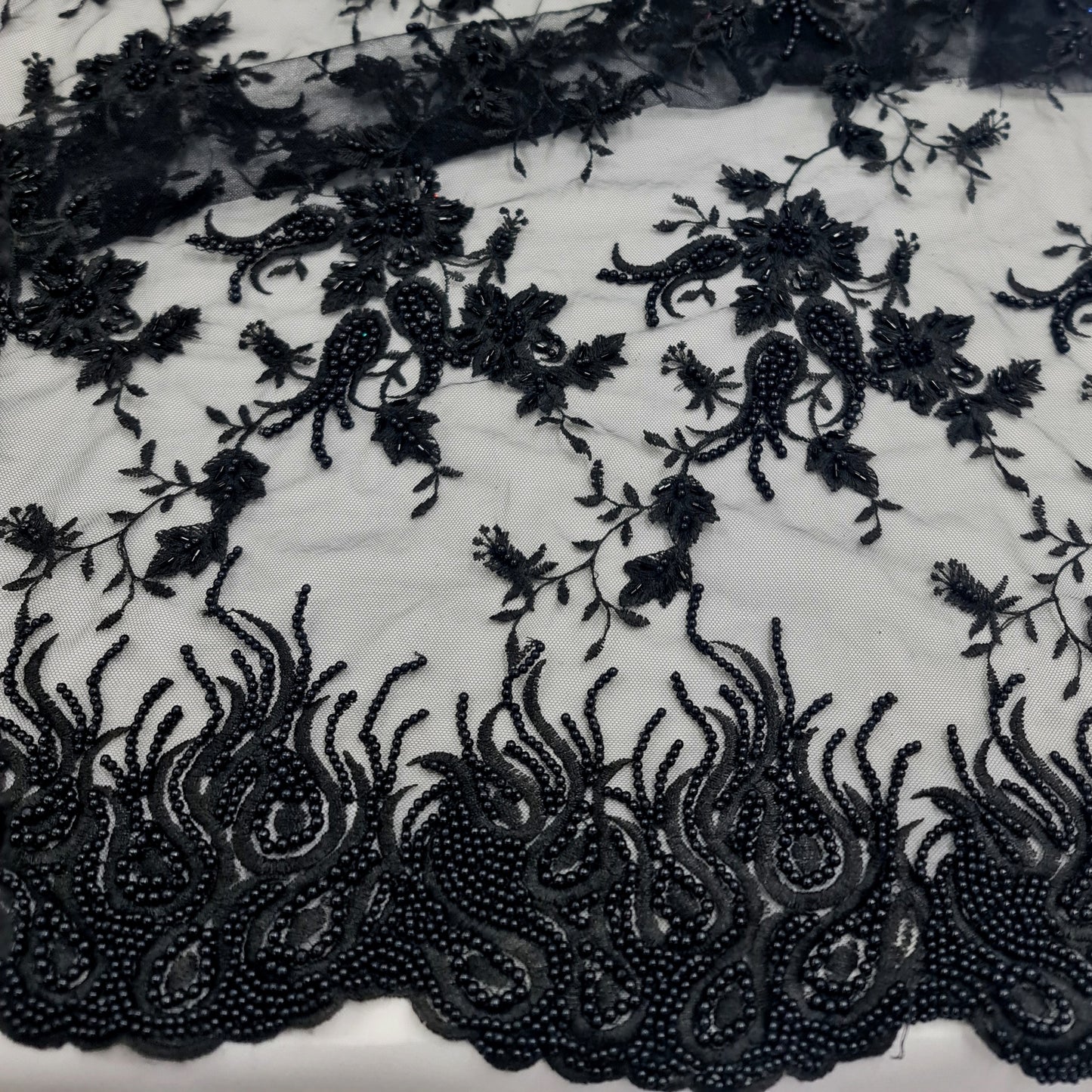 Black Cut Out Lace