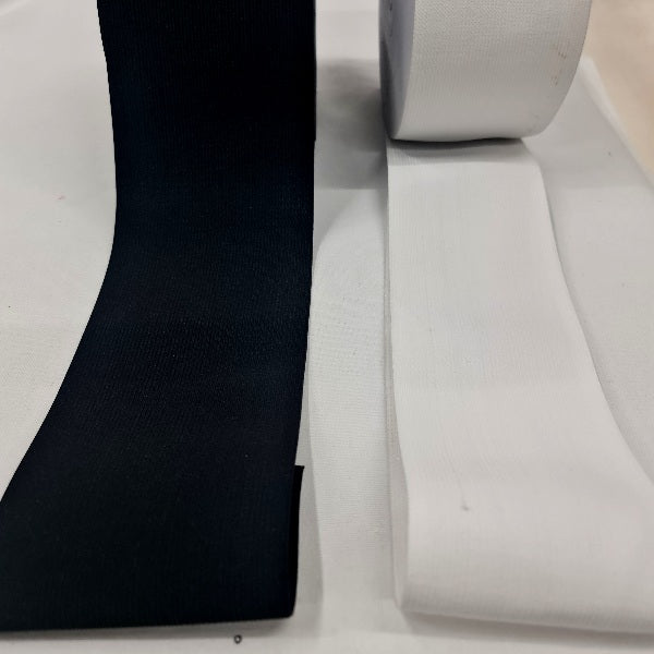 Hard Knit Elastic- White