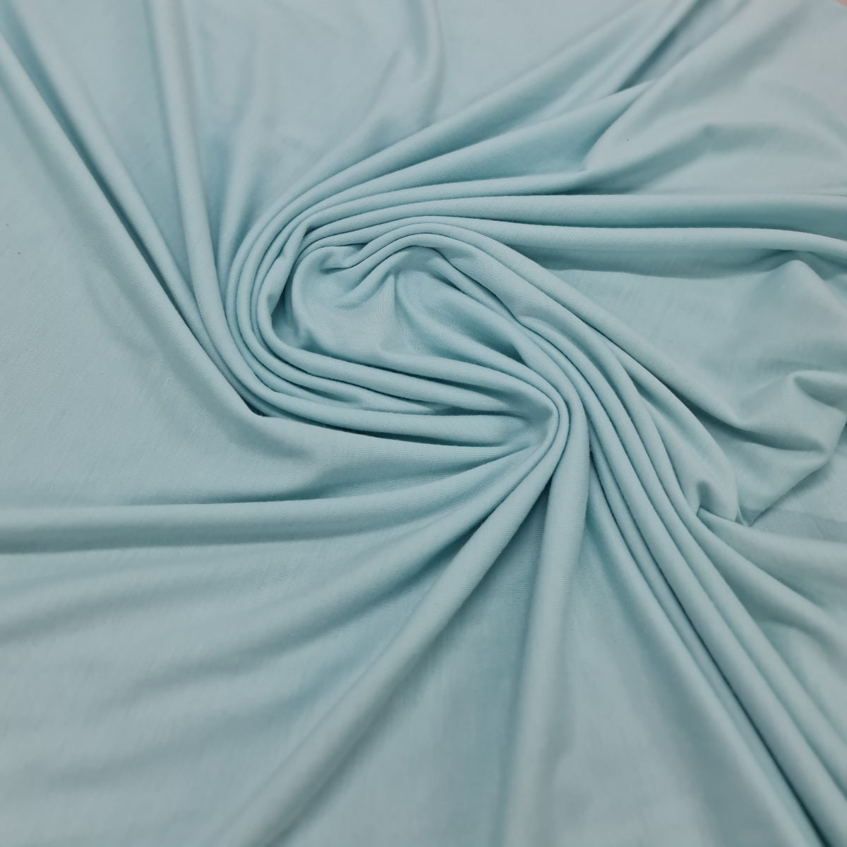 Plain T Shirting- Blue Ice