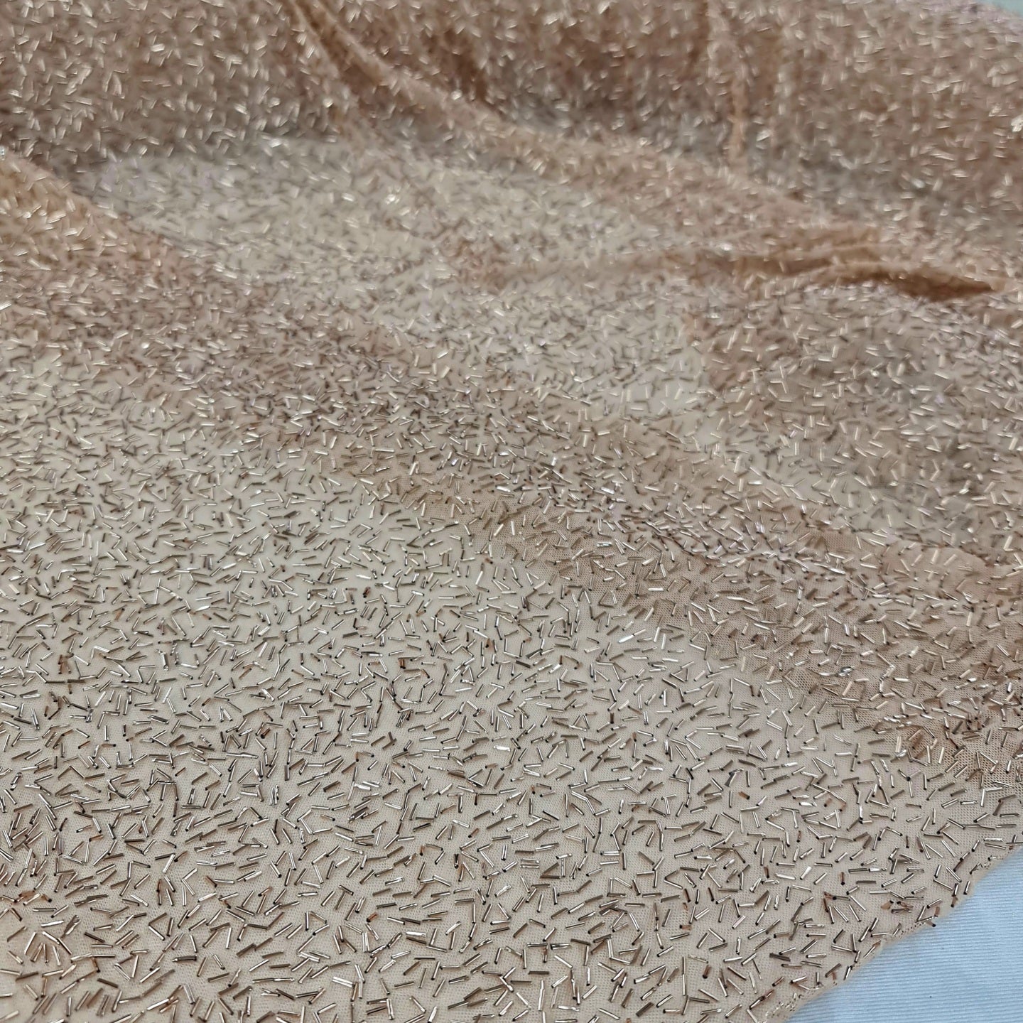 Sequins Tulle- Rose Gold