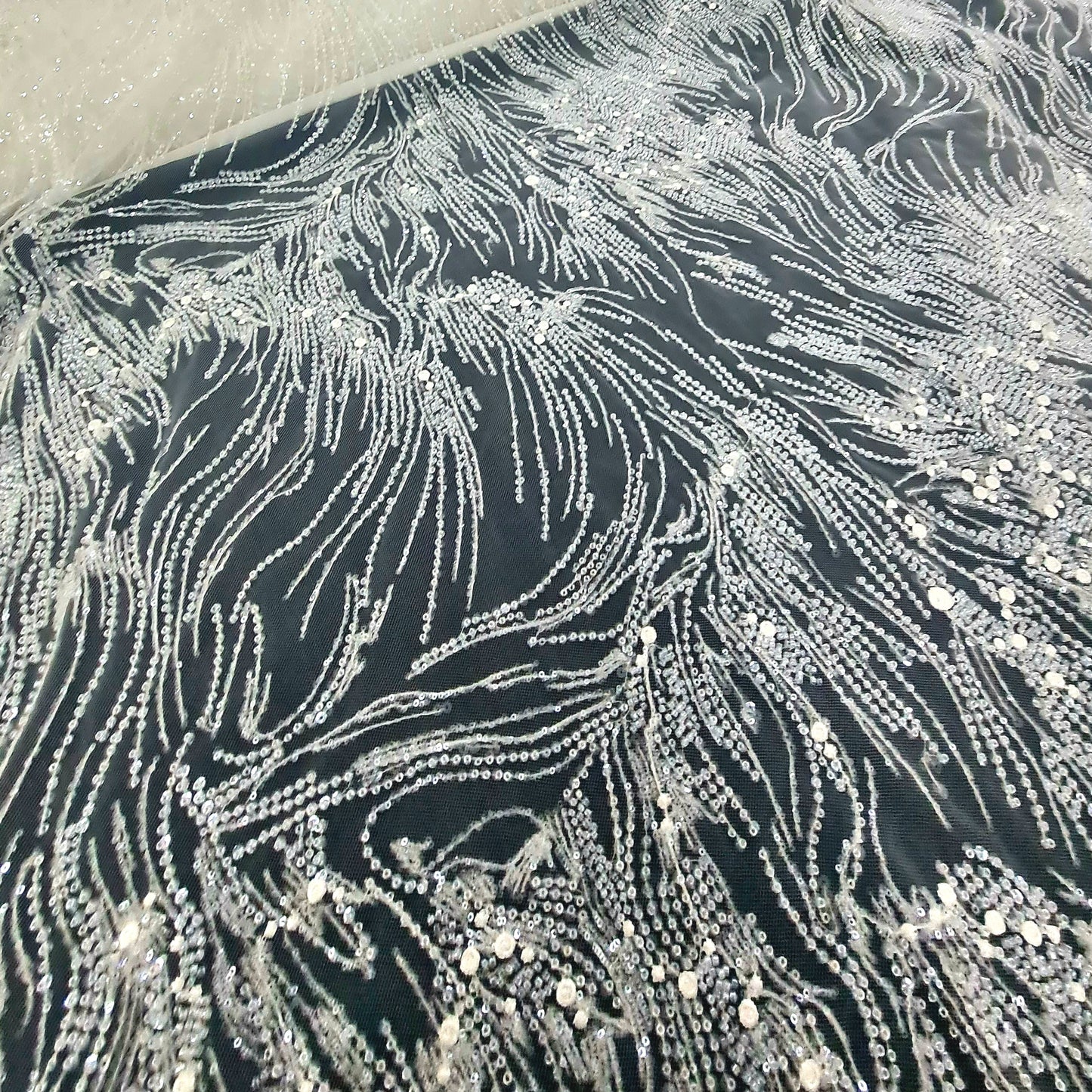 Heavy Sequins Bridal Fabric