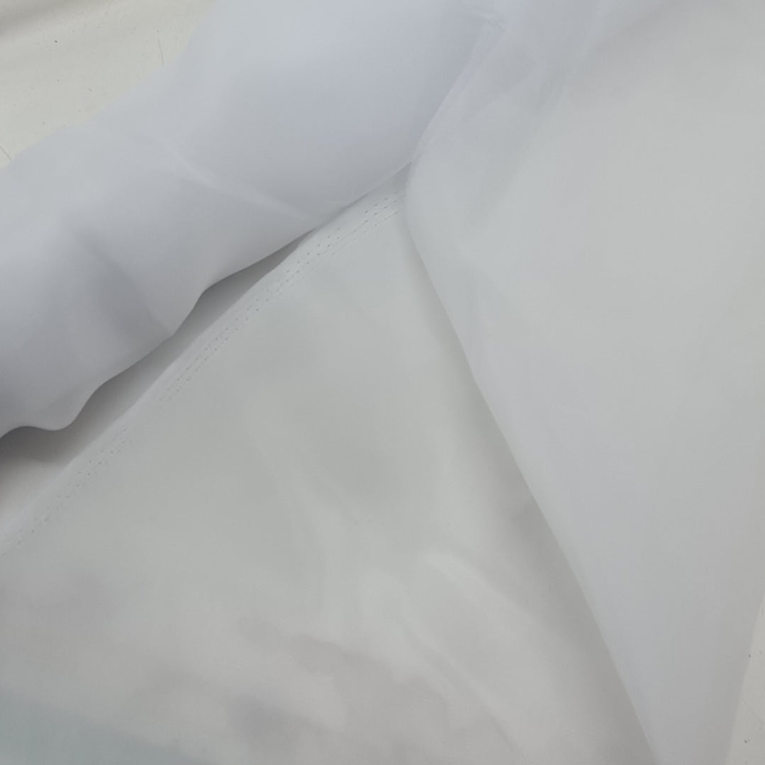 Satin Organdy- White