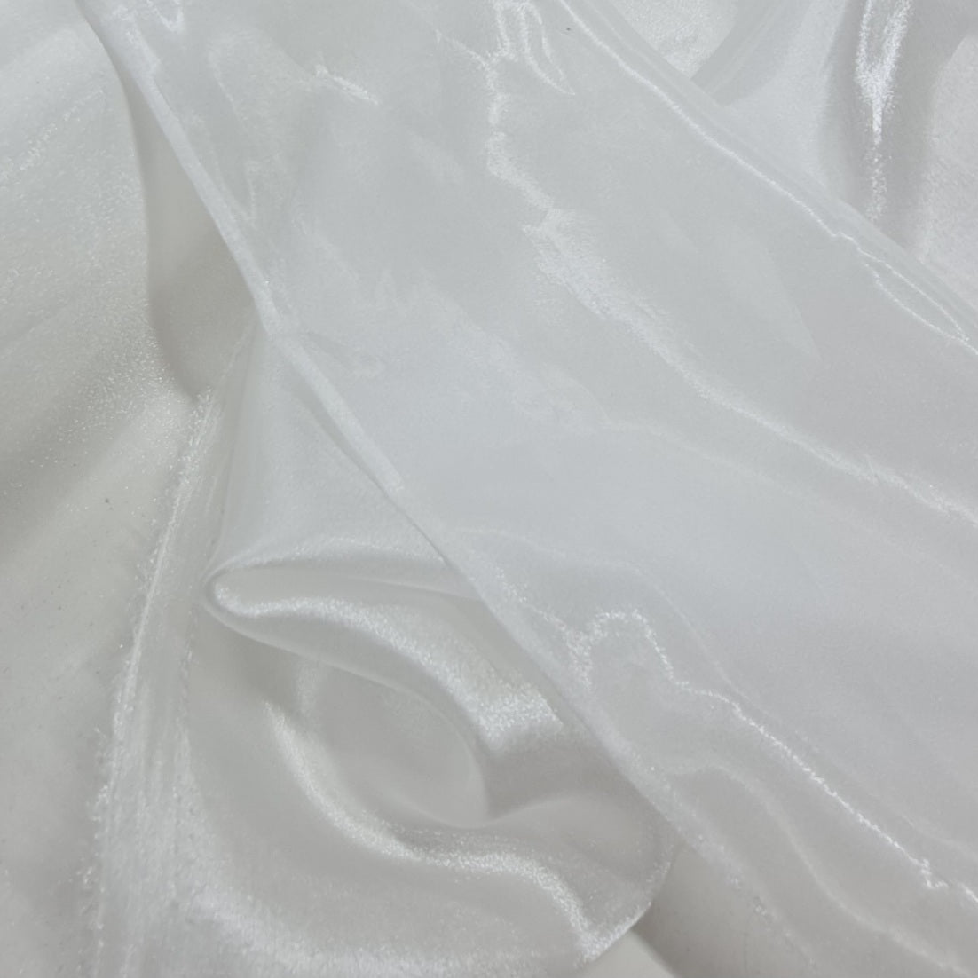 Satin Organdy- Luxury White