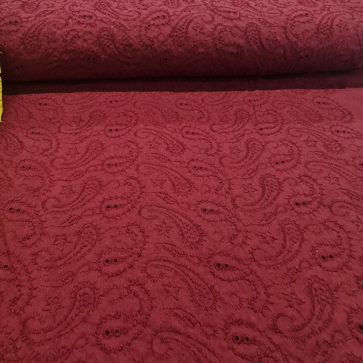 Anglaise- Burgundy Paisley