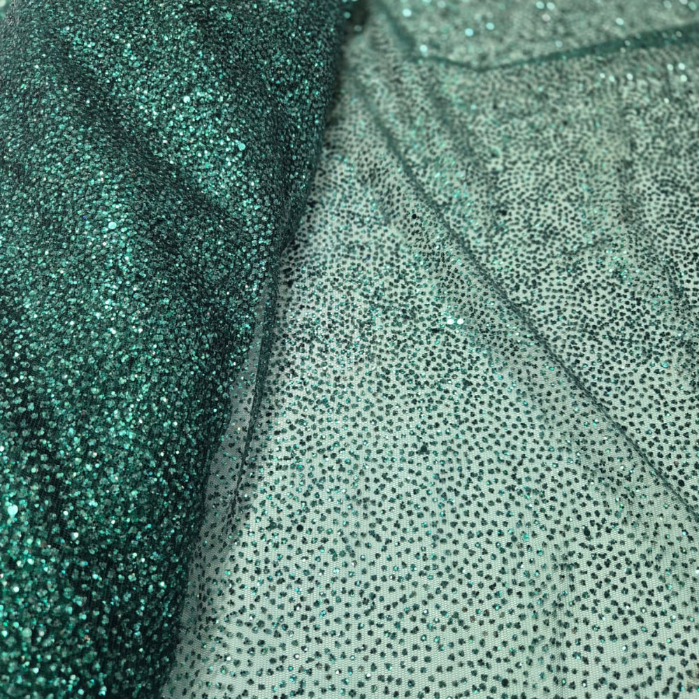 Sugar Metallic Tulle- Shimmer Green
