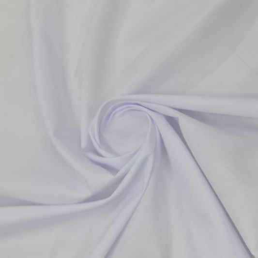 Poly Cotton- White