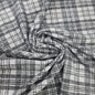 Winter Checked Fabric- Grey