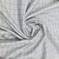 Checked Suiting Light Grey with Green