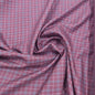 Checked Suiting Maroon with Light Pink