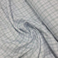 Checked Suiting White with Blue