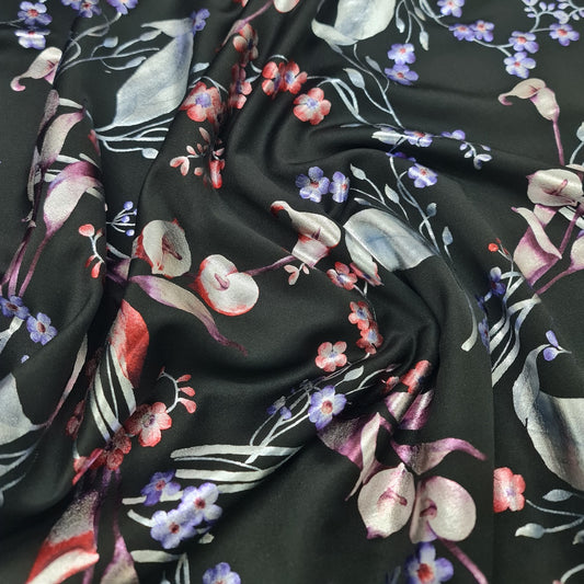 Foil Print Scuba- Black