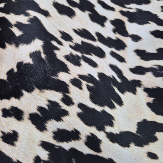 Velvet 3D Print Nguni- Black