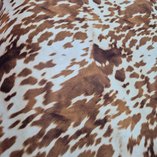 Velvet 3D Print Nguni- Brown
