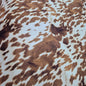 Velvet 3D Print Nguni- Brown