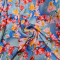 Viscose- Blue Garden
