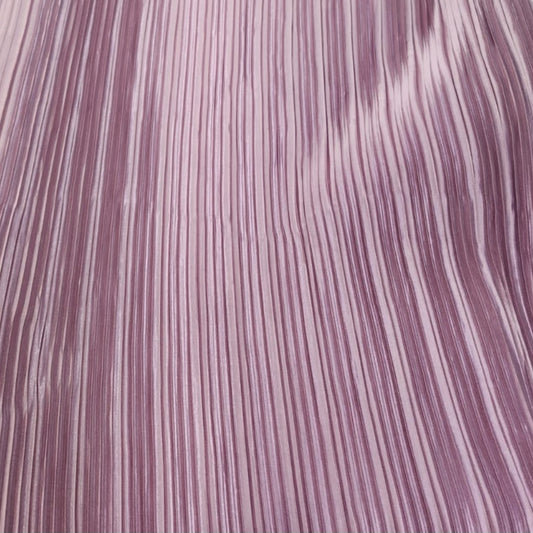 Pleated Plisse Satin-  Dusty Pink