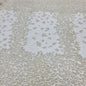 Off white Heavy Beaded Bridal Tulle