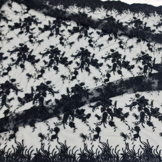 Black Cut Out Lace
