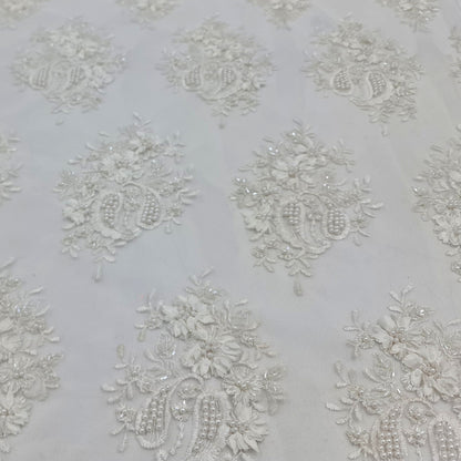Cream Cut Out Bridal Lace