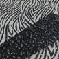 Black Heavy Beaded Bridal Tulle V