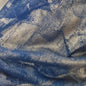 Curtaining- Abstract Blue Velvet