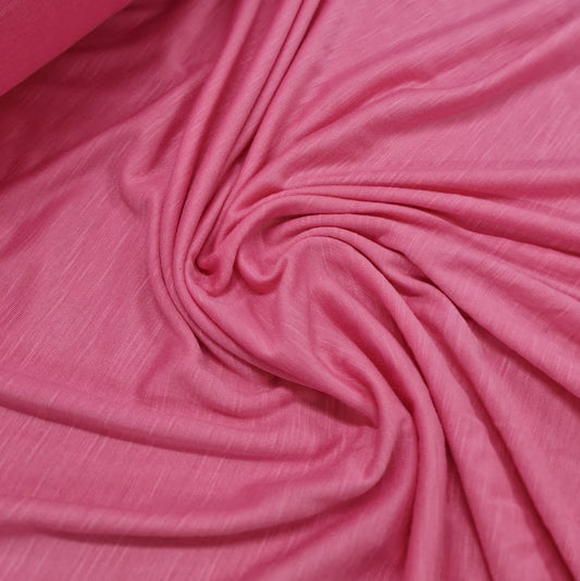 Plain T Shirting- Pink Crush