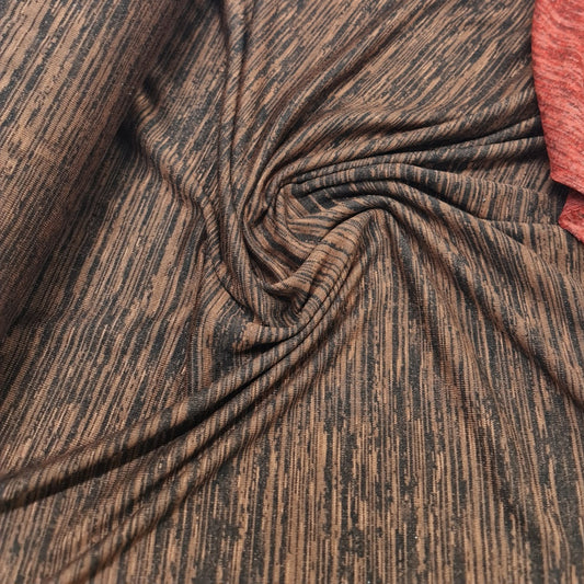 Plain T Shirting- Brown Crush