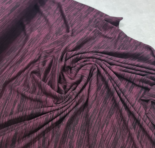Plain T Shirting- Plum Crush