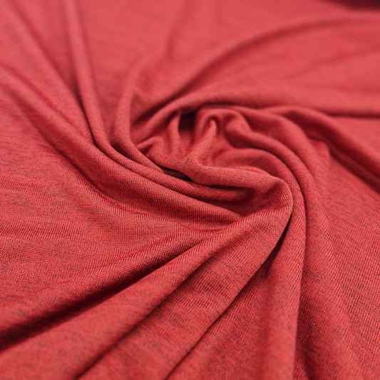 Plain T Shirting- Red Crush