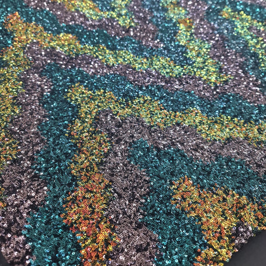 All over Sequins- Shades of Blue