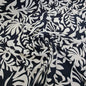 Viscose- Black & White Abstract