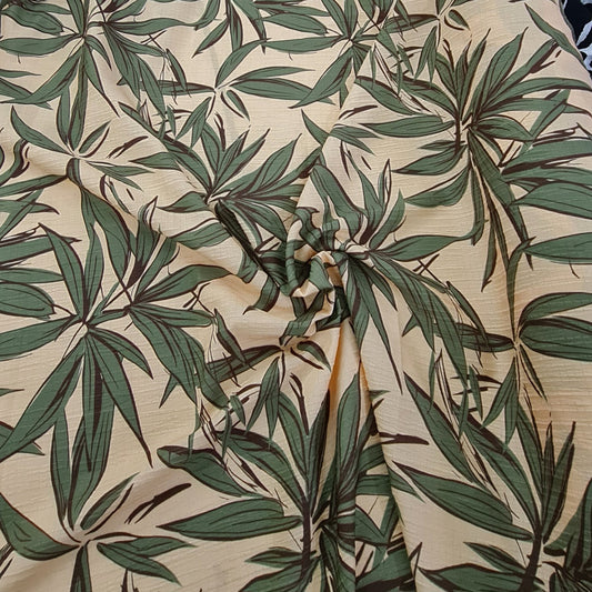 Viscose- Cannabis Print