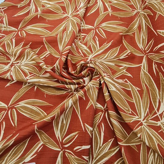 Viscose- Print Autumn Cannabis