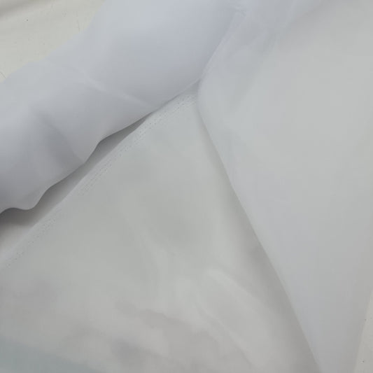 Satin Organdy- White