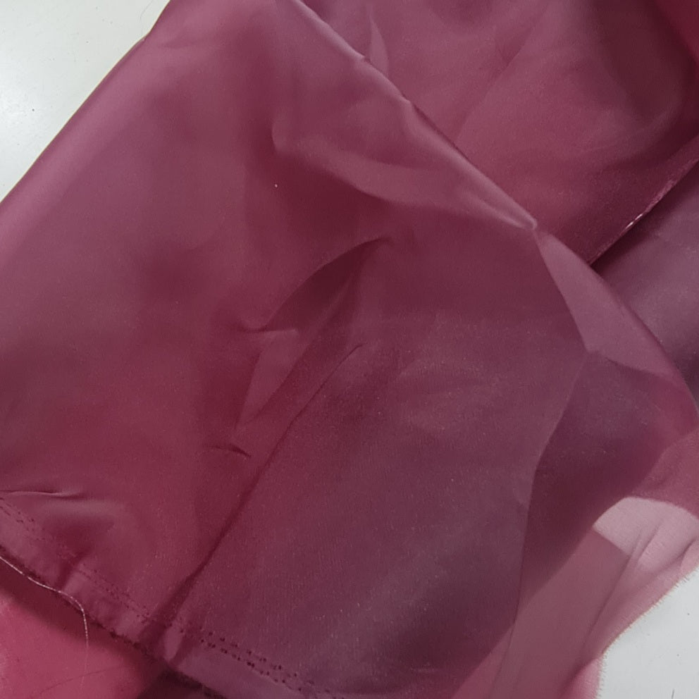 Satin Organdy- Maroon