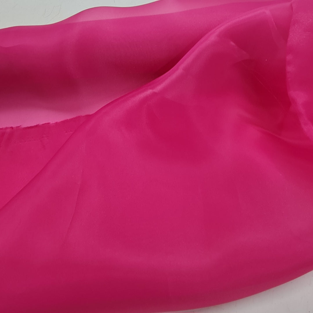 Satin Organdy- Cerise