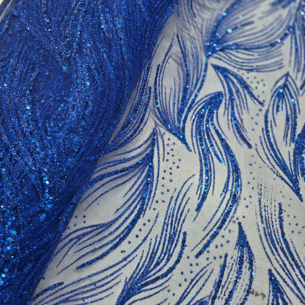 Sugar Metallic Tulle- Royal